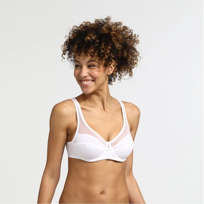 DIM GENEROUS cotton BIO bra bílá
