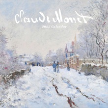 CurePink Oficiální nástěnný 16 měsíců Claude Monet 30 x 30|60 cm [CP25091] 2025