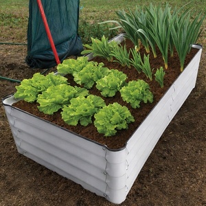 HERLY Правоъгълна повдигната леха herly, 180 × 90 × 30 см, бяла