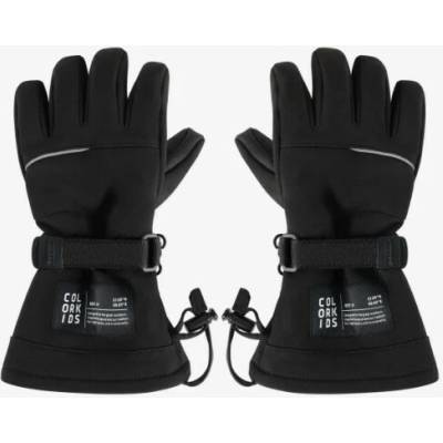 Color kids junior rukavice 74021 Long Waterproof Dropliner Black