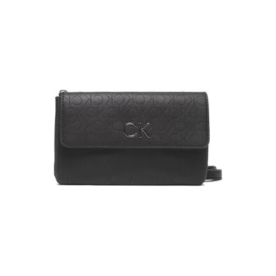 Calvin Klein Дамска чанта Re-Lock Dbl Crossbody Bag Perf K60K609399 Черен (Re-Lock Dbl Crossbody Bag Perf K60K609399)
