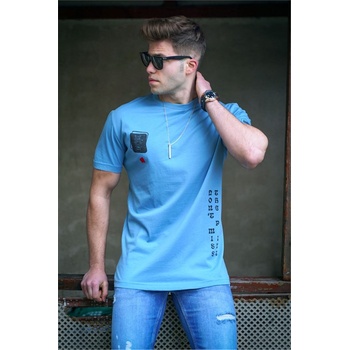 Madmext Мъжка тениска 5379 - Светлосиня #324587 (324587_Синьо)