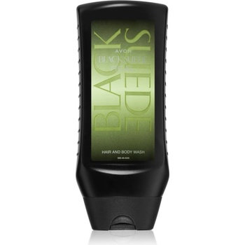 Avon Black Suede Real душ гел и шампоан 2 в 1 за мъже 250ml