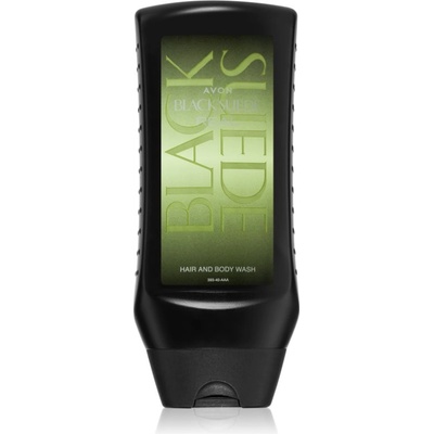 Avon Black Suede Real душ гел и шампоан 2 в 1 за мъже 250ml