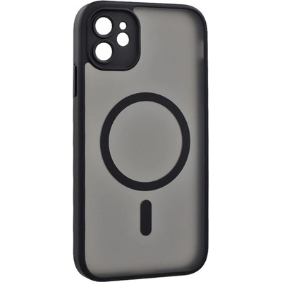Gigapack iPhone 12 GIGAPACK Силиконов протектор за телефон, удароустойчив, MagSafe, ЧЕРЕН GP-187877 (GP-187877)
