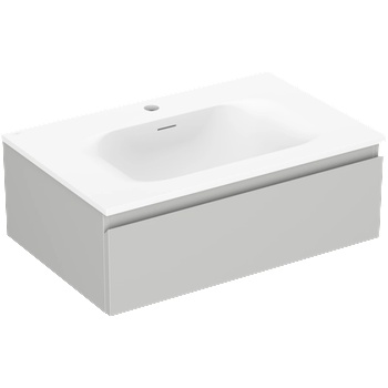 Mexen Orio шкаф за баня 70 см с мивка Vela, 1 чекмедже, сив мат/бял мат - 91A10-07023-1-BF62-W23M01 (91A10-07023-1-BF62-W23M01)