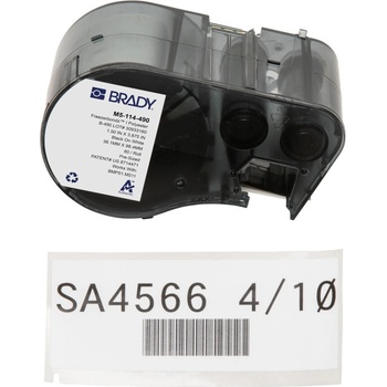 Brady M5-114-490 / 170891, 38.10 mm, Polyester, черно копиране / бял фон (170891)