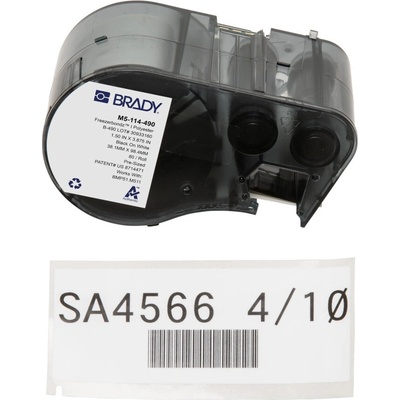 Brady M5-114-490 / 170891, 38.10 mm, Polyester, черно копиране / бял фон (170891)