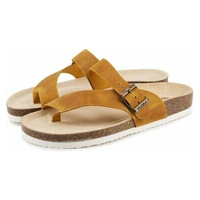 Vlnka Dámske korkové anatomické šľapky Vanda béžová