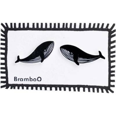 Bramboo náušnice velryby 0001827