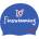 BornToSwim плувна шапка borntoswim i love finswimming cap син