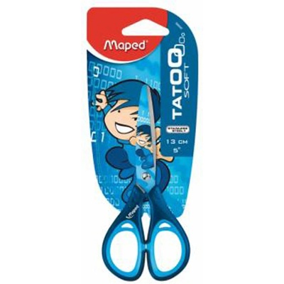 Ножица MAPED Tatoo 13см синя
