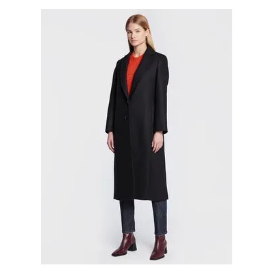 Sisley Вълнено палто 2RATLN01U Черен Regular Fit (2RATLN01U)