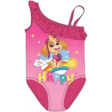 SpinMaster Dievčenské jednodielne plavky Tlapková patrola Paw Patrol Skye tm. ružové