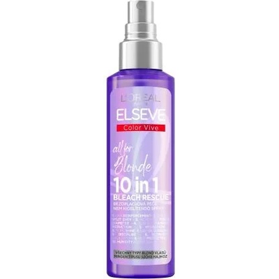 L'Oréal Elseve Color-Vive All For Blonde 10in1 Bleach Rescue многофункционален спрей без отмиване за изрусена коса 150 ml за жени