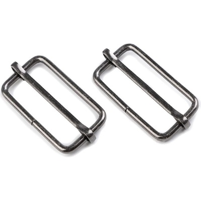 Pro Háčkování Posunovač na popruhy šíře 33 mm - 4 nikl černý Balení produktu: 10 ks, Varianta: 4 nikl černý – Zboží Dáma