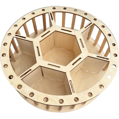 ExpressLaser.cz Organizér na kosmetiku léky čaj Deluxe Konstrukce 6mm pro vyplétaný košík 26cm