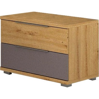 ЕВРОМАР Нощно шкафче denver трюфел / дъб артисан