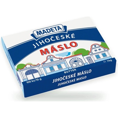 Madeta Jihočeské Máslo 82% 100 x 10 g