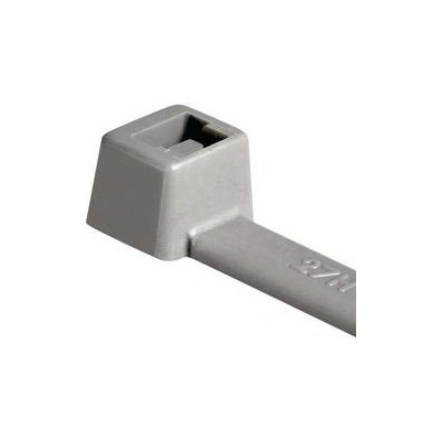 HellermannTyton T80R-PA66-GY 116-08018, šedá, Stahovací pásky 100 ks