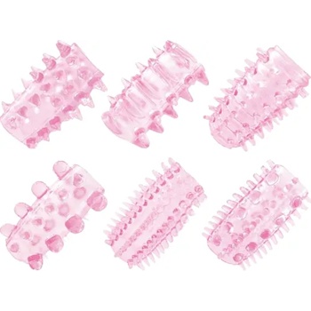 Image 1 of XMS Комплект пенис удебелители "pps pink" 6 бр