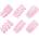 XMS Комплект пенис удебелители "pps pink" 6 бр