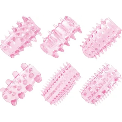 XMS Комплект пенис удебелители "pps pink" 6 бр