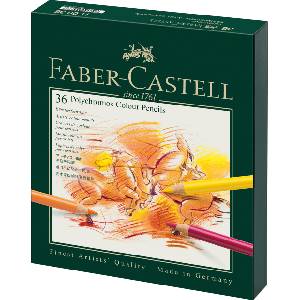 Faber-Castell - Polychromos colored pencils set 36 colors studio case - 110038 (110038)