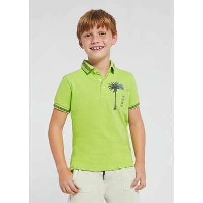 Mayoral zelené triko polo s palmou 6103 56