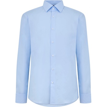 HUGO BOSS Men's HBB Hank Kent Shirt Precision Tailoring Comfort - Pstl Blue 452