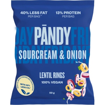 Pandy Lentil Chips Rings sourcream onion 50 g