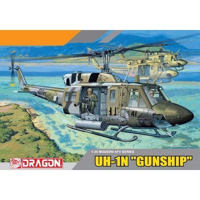 Dragon armor Model Kit vrtulník 3540 UH-1N "GUN SHIP"1:35