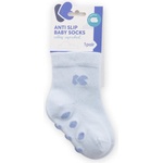 Kikkaboo Бебешки чорапи против подхлъзване Kikkaboo - 0-6 m, Light Blue (31110010123)