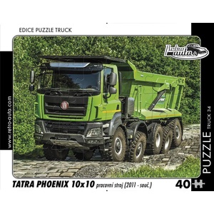 Retro cars - Puzzle Tatra Phoenix 10x10 pracovní stroj (2011 - souč. ) - 40 - 99 piese