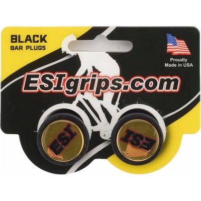 ESI Grips zátky volantu BAR PLUGS zátky koncovky - čierne 2 ks