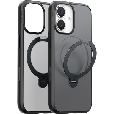 Torras - Ostand Spin MagSafe Series ochranný obal na iPhone 17 – čierny