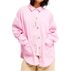 Roxy Дамска риза с копчета Roxy Women's Kick Back Washed Cord Shirt - Pink Lavender (133-1159-0612)