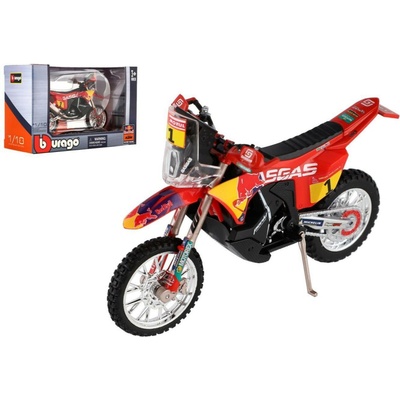 Bburago MotorkaGasGas RX450FDakar 2023 kov/plast 12cm v krabičce 17x11x7cm 1:18