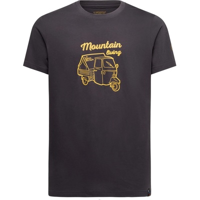 La Sportiva Мъжка тениска La Sportiva Ape T-Shirt - Onyx / Yellow (216-5058-0613)