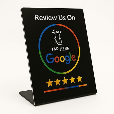 NFC stojánek pro Google recenze - černý