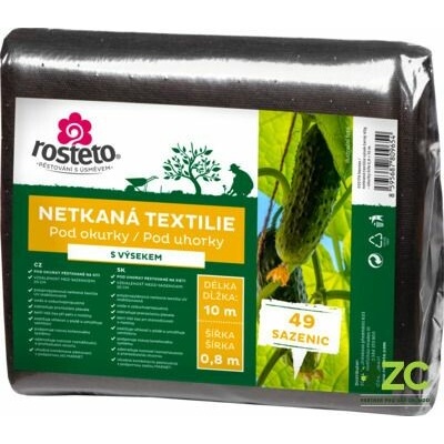 Rosteto Netkaná textilie výsek černý 45g pod okurky šíře 0,8 x 10 m