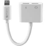 4smarts Аудио Адаптер за iPhone и iPad, 4Smarts Soundsplit Female Lightnig x 2, Бял (4S468674)