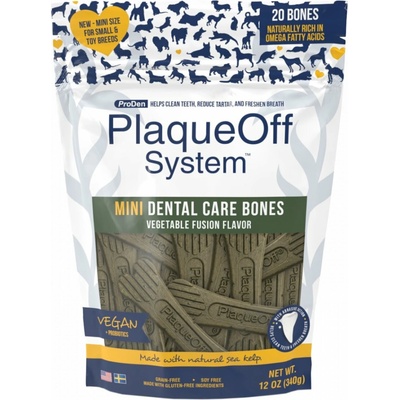 Prúdenia PlaqueOff Mini Dental Bones zeleninové 340 g