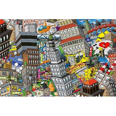 DIMEX ART Флизелинов фототапет анимационен град 375 x 250 см