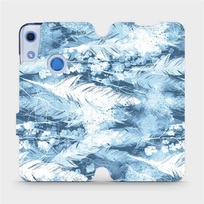 Mobiwear - Huawei Y6S / Honor 8A - M058S Světle modrá horizontální pírka