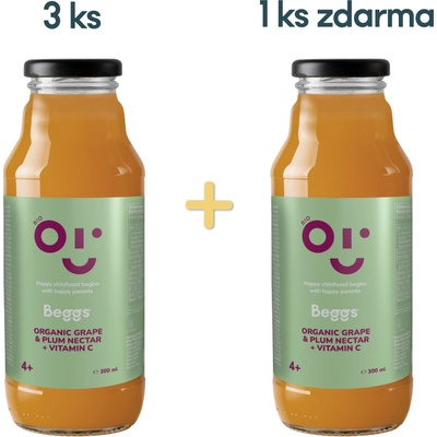 Beggs BIO Nektar hroznové víno & švestka 300 ml – Zboží Dáma