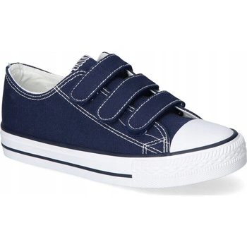 Atletico tenisky na suchý zips TDZ-7-V čierna/biela