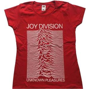 Joy Division Unknown Pleasures Red L Дамски Риза (JDTS04LR03)