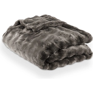 Tiseco Home Studio Сиво одеяло от микроплюш 150x200 cm Wave - Tiseco Home Studio (3683GREY)