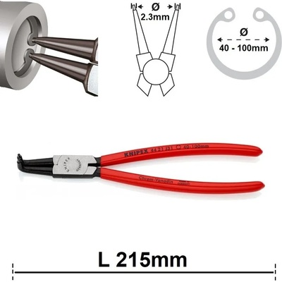 KNIPEX Зегер клещи 90° - 215мм ; 4421j31 knipex